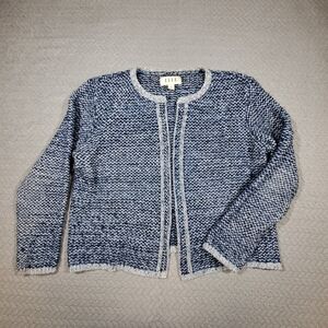 Elle Women's Textured Blue Cardigan